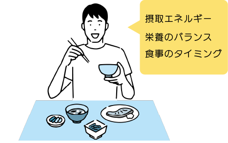 食事療法のイメージイラスト